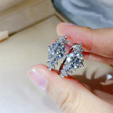 3 Carat Moissanite 925 Sterling Silver Ring - Trendsi - Flyclothing LLC