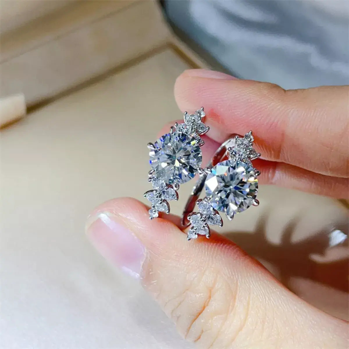 3 Carat Moissanite 925 Sterling Silver Ring - Trendsi - Flyclothing LLC