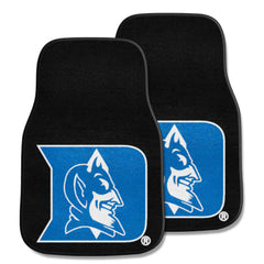 Duke Blue Devils Front Carpet Car Mat Set - 2 Pieces, Devil Logo - Duke