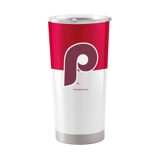 Philadelphia Phillies Vintage 20oz Colorblock Stainless Tumbler - Logo Brands - Flyclothing LLC