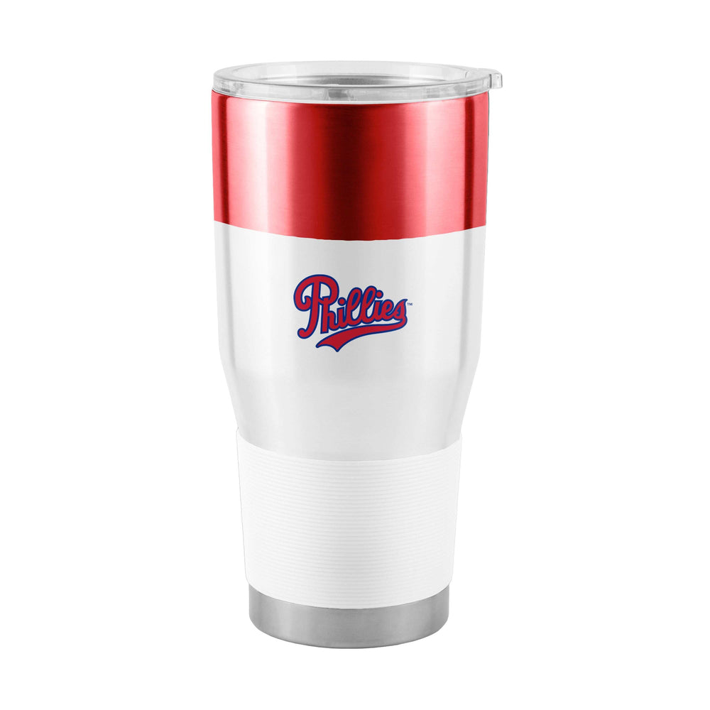 Philadelphia Phillies Retro 30oz Colorblock Stainless Steel Tumbler - Logo Brands - Flyclothing LLC