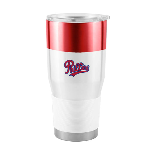 Philadelphia Phillies Retro 30oz Colorblock Stainless Steel Tumbler - Logo Brands - Flyclothing LLC