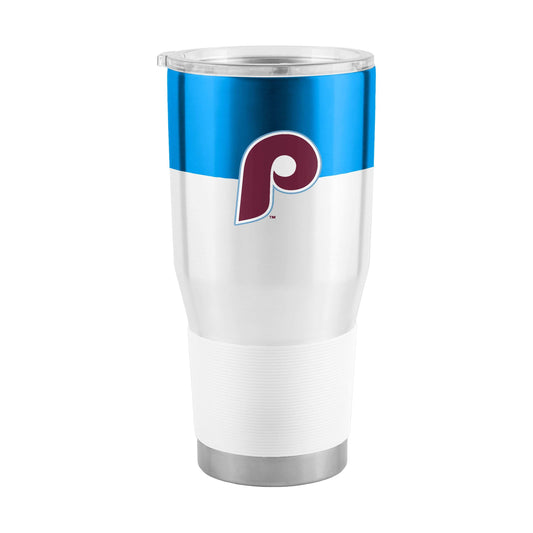 Philadelphia Phillies Retro 30oz Colorblock Stainless Steel Tumbler - Logo Brands - Flyclothing LLC