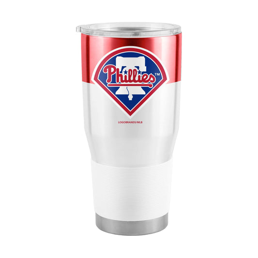 Philadelphia Phillies Retro 30oz Colorblock Stainless Steel Tumbler - Logo Brands - Flyclothing LLC