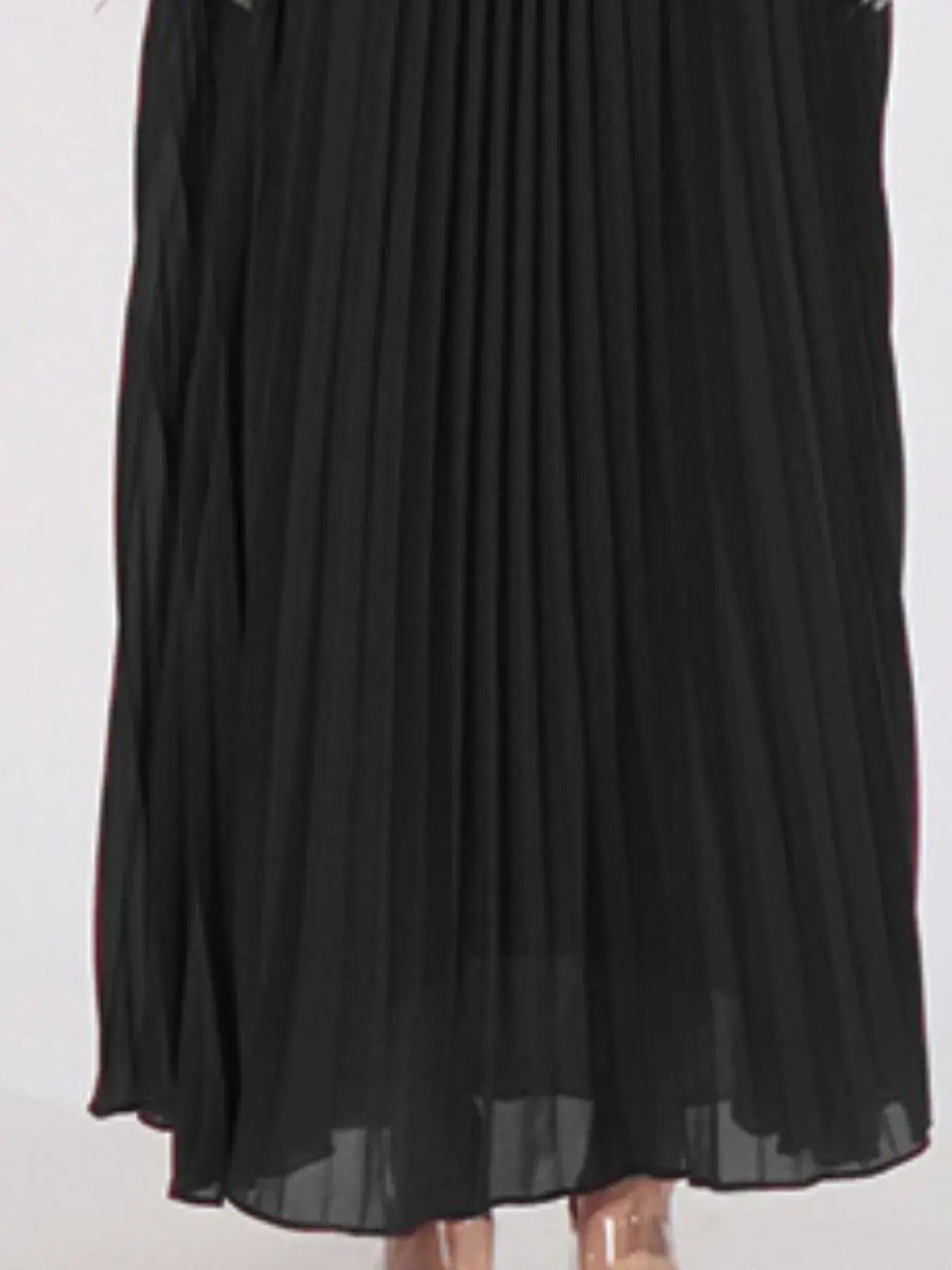 Rhinestone Long Sleeve Maxi Dress - Trendsi - Flyclothing LLC