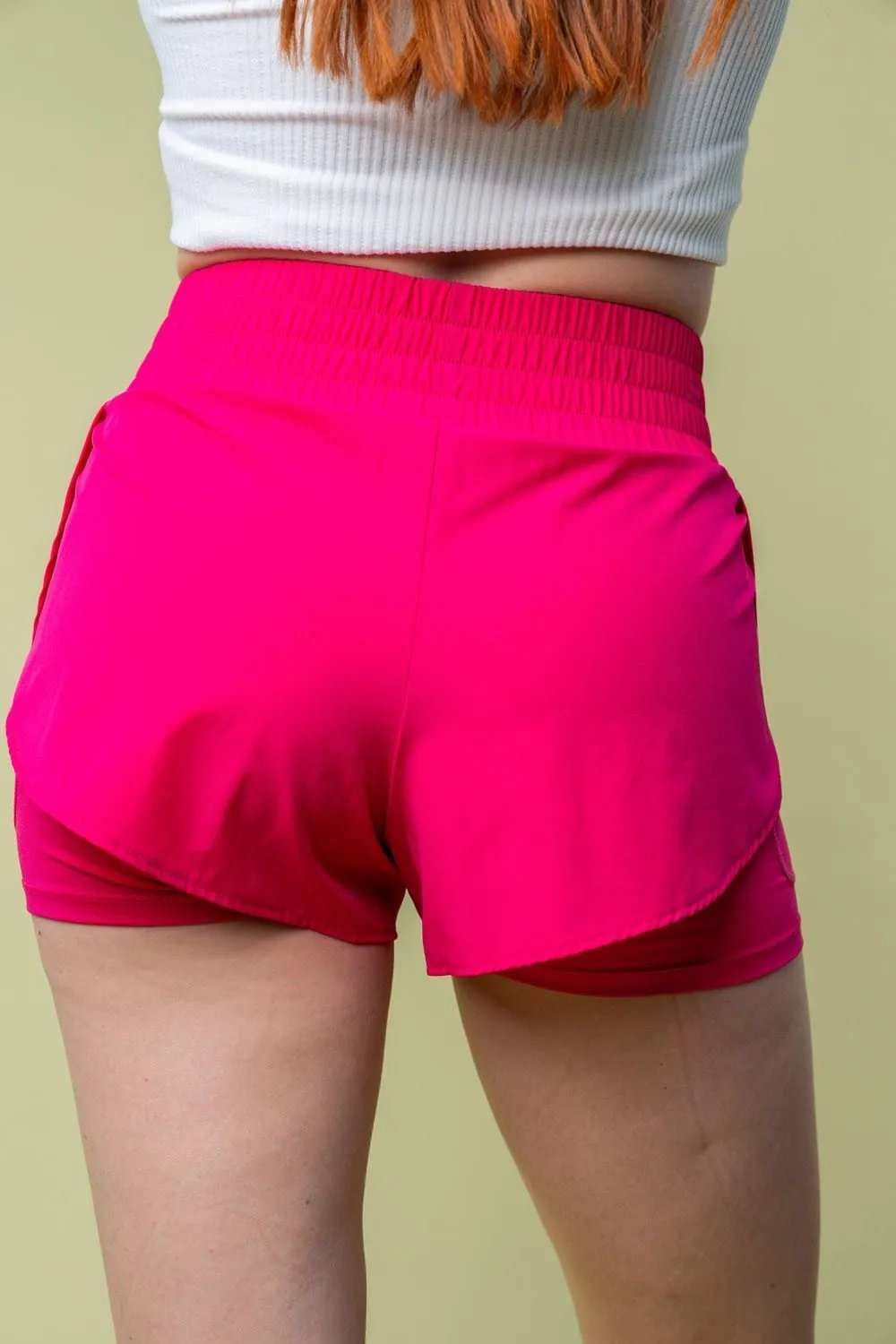White Birch Full Size High Waisted Knit Shorts - Trendsi - Flyclothing LLC
