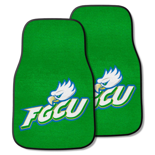 Florida Gulf Coast Eagles Front Carpet Car Mat Set - 2 Pieces - Florida Gulf Coast