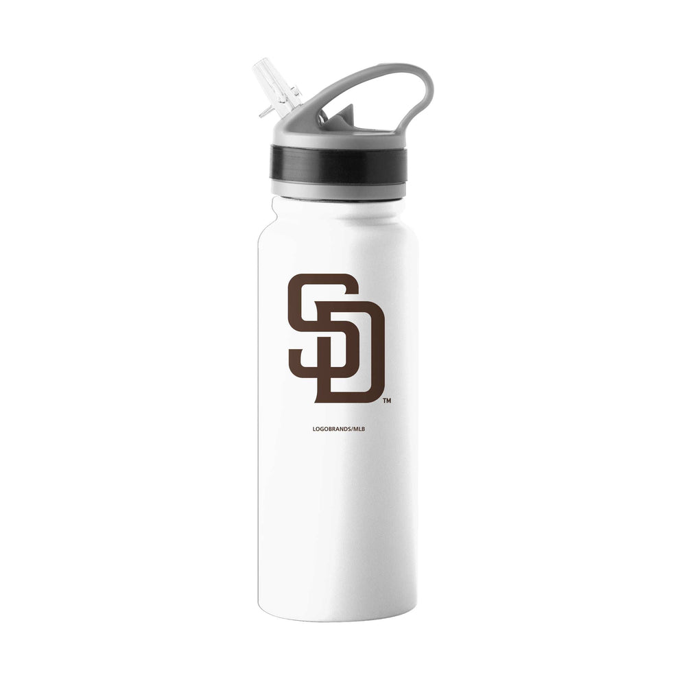 San Diego Padres Logo 25oz Stainless Single Wall Flip Top Bottle - Logo Brands - Flyclothing LLC