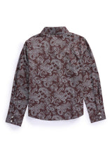 Girl's Ely Cattleman Burgundy Paisley Print Western Snap Shirt - Ely Cattleman - Flyclothing LLC