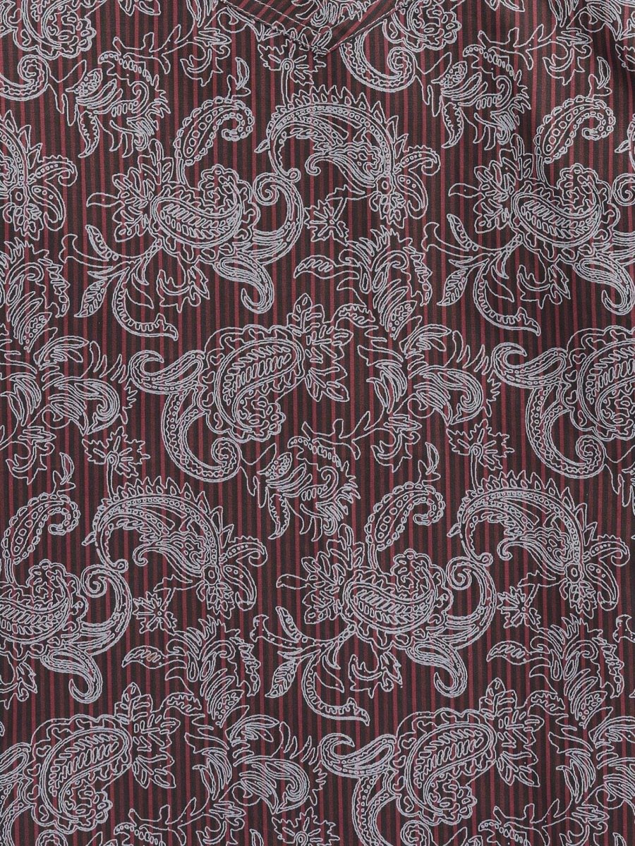 Girl's Ely Cattleman Burgundy Paisley Print Western Snap Shirt - Ely Cattleman - Flyclothing LLC