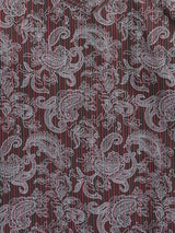 Girl's Ely Cattleman Burgundy Paisley Print Western Snap Shirt