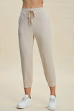 Basic Bae Full Size Air Scuba Drawstring High Waist Cropped Pants - Trendsi - Flyclothing LLC