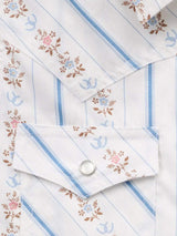 Girl's Ely Walker Horseshoe Wallpaper Floral Print Sleeveless Shirt - Ely Cattleman - Flyclothing LLC
