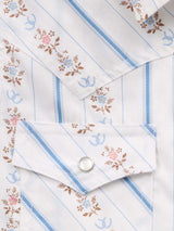 Girl's Ely Walker Horseshoe Wallpaper Floral Print Sleeveless Shirt - Ely Cattleman - Flyclothing LLC