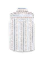 Girl's Ely Walker Horseshoe Wallpaper Floral Print Sleeveless Shirt - Ely Cattleman - Flyclothing LLC