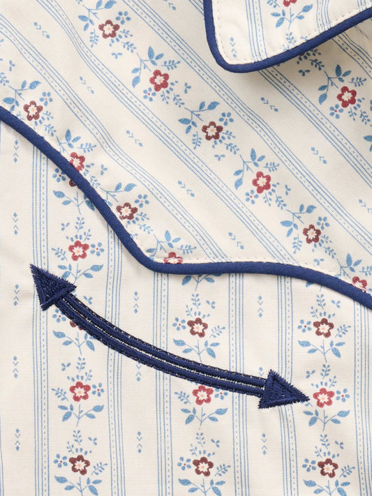 Girl's Ely Cattleman Ecru Wallpaper Floral Print Western Snap Shirt - Ely Cattleman - Flyclothing LLC