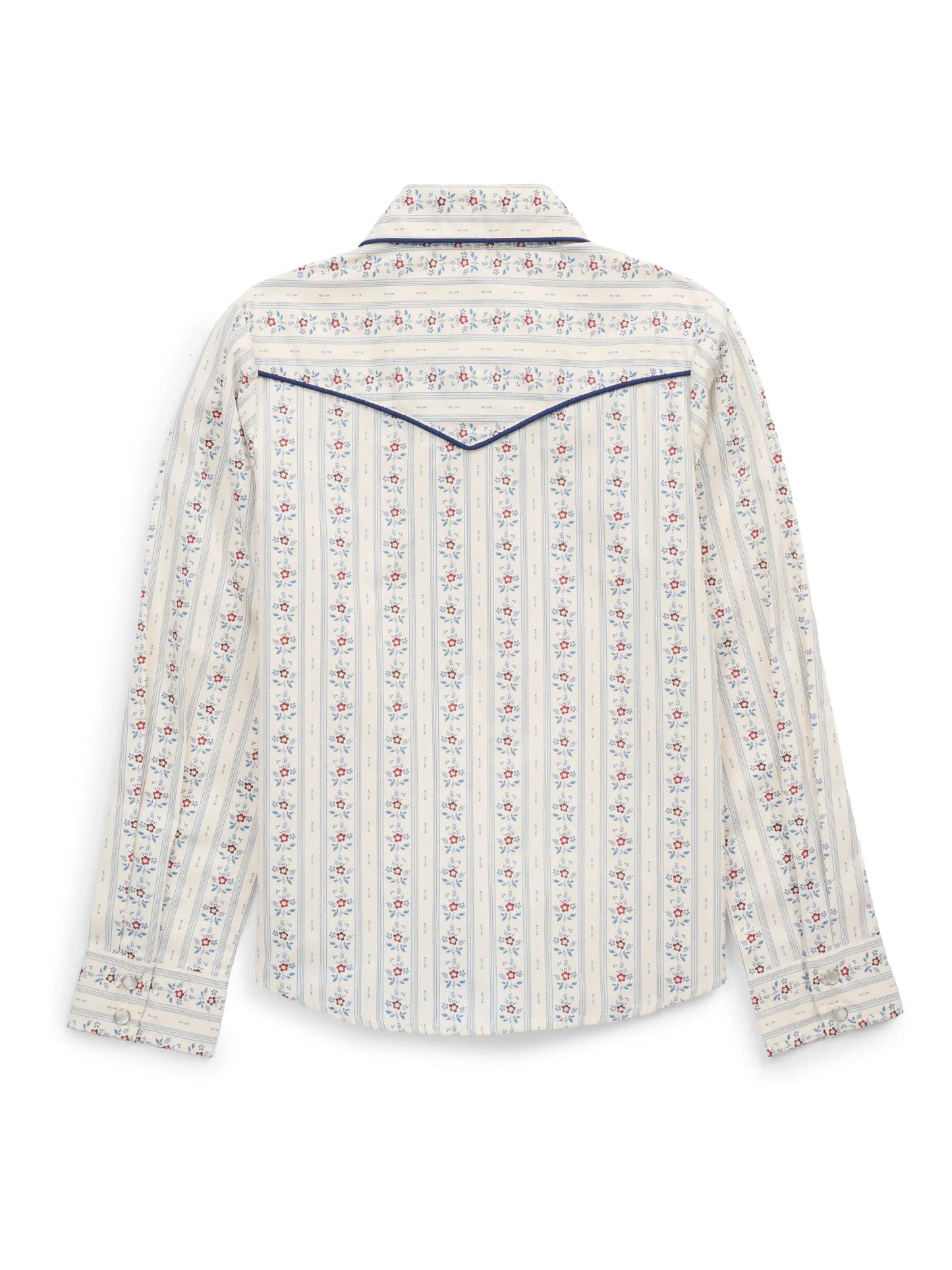 Girl's Ely Cattleman Ecru Wallpaper Floral Print Western Snap Shirt - Ely Cattleman - Flyclothing LLC
