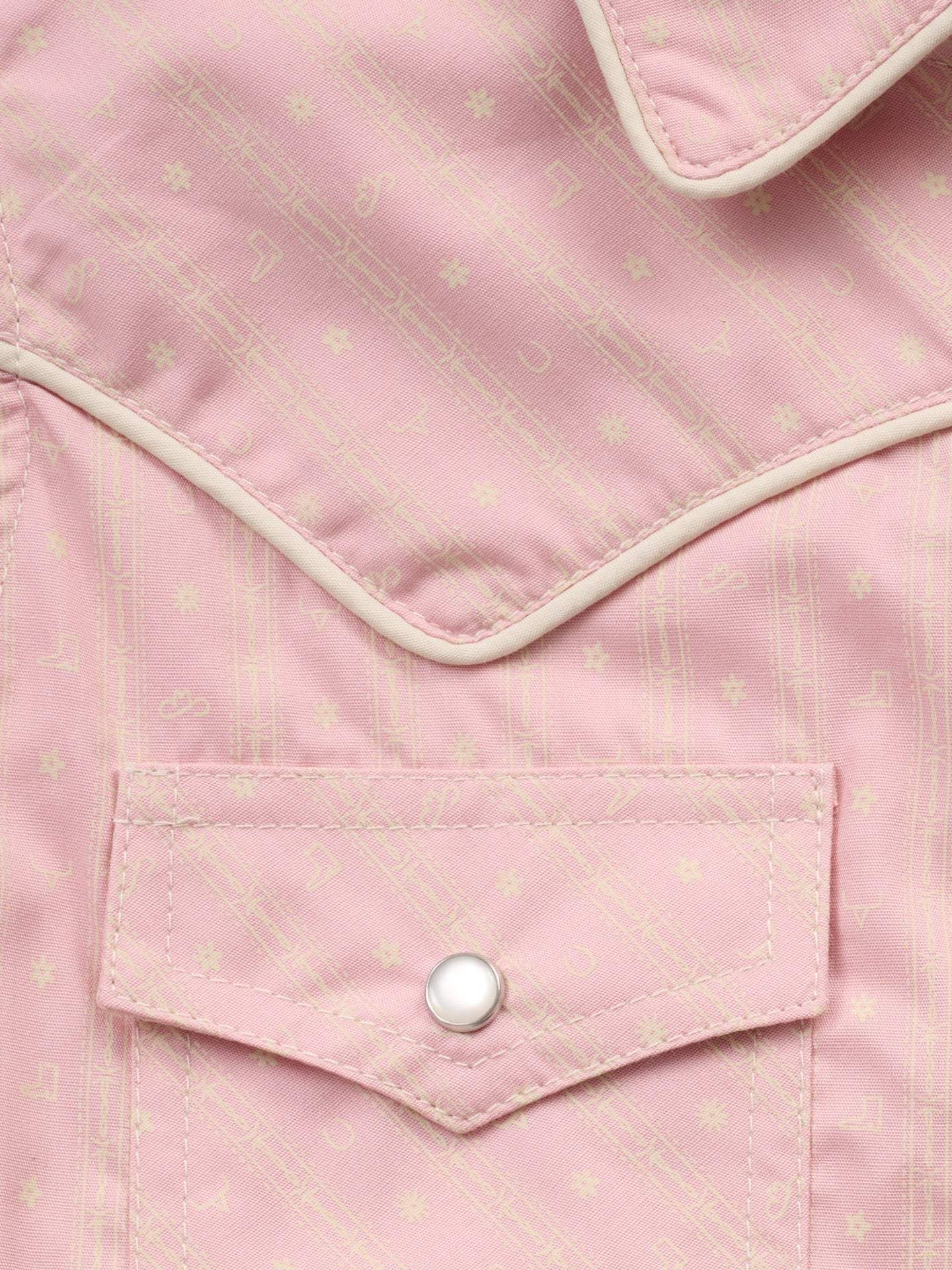 Girl's Ely Walker Dusty Pink Western Motif Print Sleeveless Shirt - Ely Cattleman - Flyclothing LLC