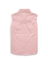 Girl's Ely Walker Dusty Pink Western Motif Print Sleeveless Shirt - Ely Cattleman - Flyclothing LLC