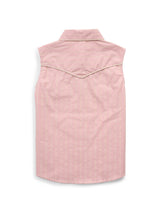 Girl's Ely Walker Dusty Pink Western Motif Print Sleeveless Shirt - Ely Cattleman - Flyclothing LLC