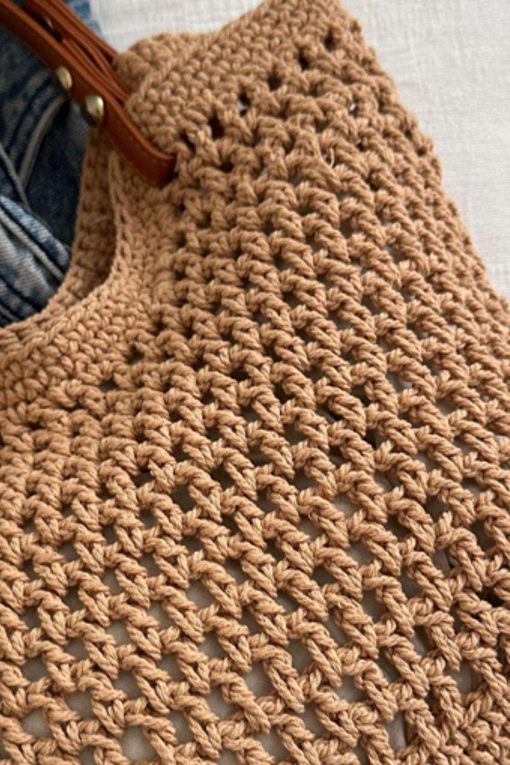 Openwork Woven Tote Bag - Trendsi - Flyclothing LLC