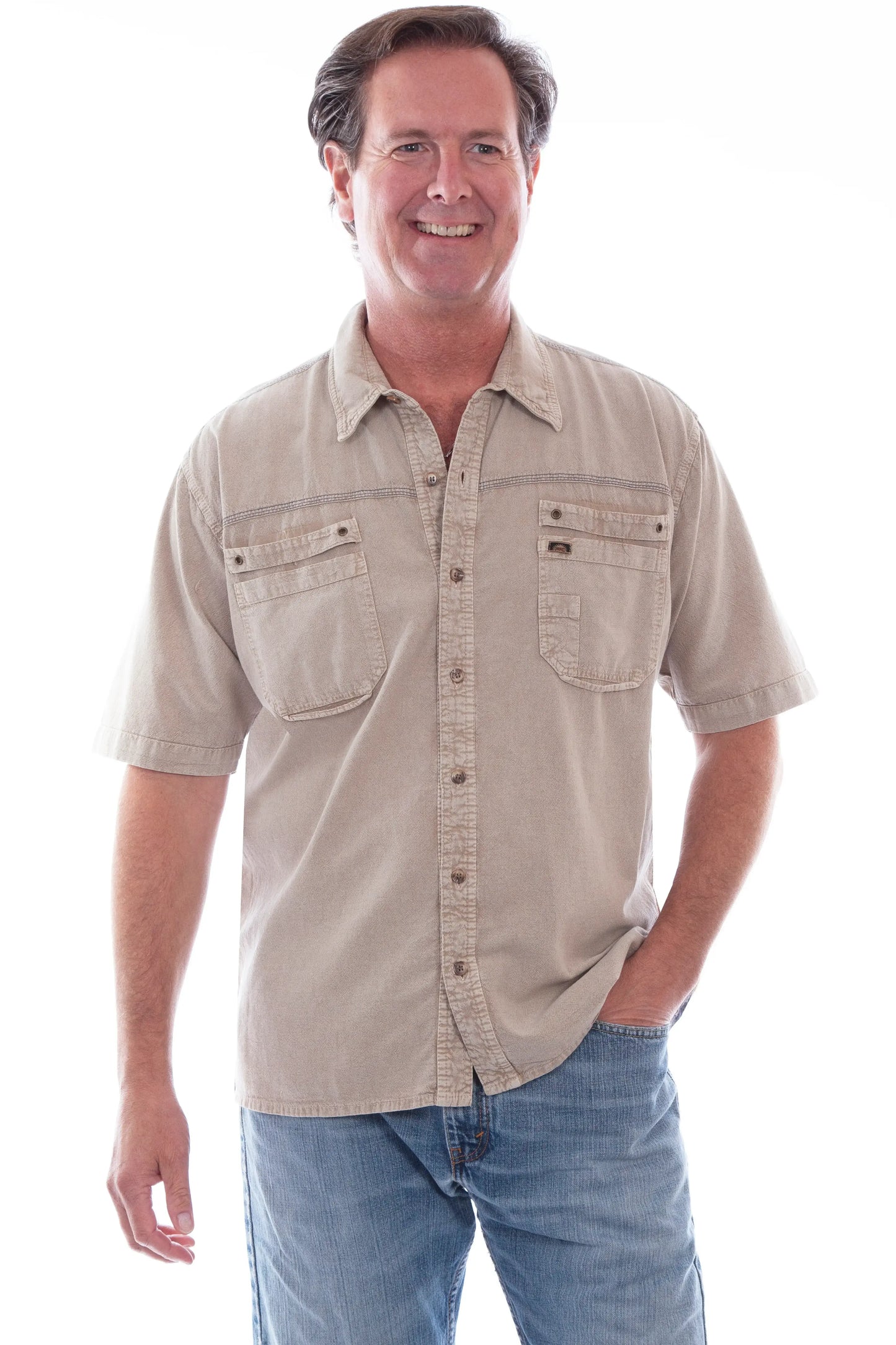 Scully Leather Stone Kalahari - 5256-STO - Scully Leather - Flyclothing LLC