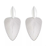 Alloy Textured Earrings - Trendsi - Flyclothing LLC