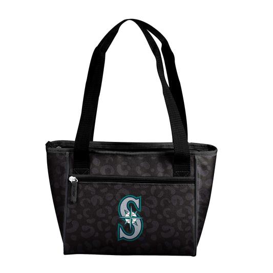 Seattle Mariners Leopard Print 16 Can Cooler Tote - Logo Brands - Flyclothing LLC