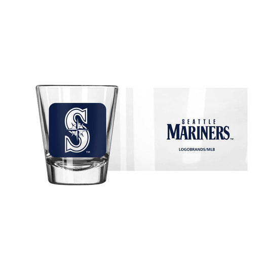Seattle Mariners 2oz Cube Shot Glass - Logo Brands - Flyclothing LLC