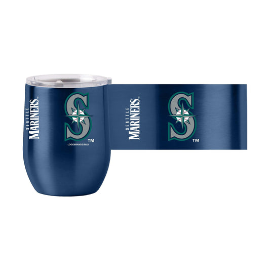 Seattle Mariners GAMEDAY 16oz Curved Beverage - Logo Brands - Flyclothing LLC