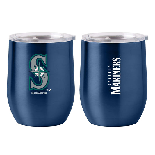 Seattle Mariners GAMEDAY 16oz Curved Beverage - Logo Brands - Flyclothing LLC
