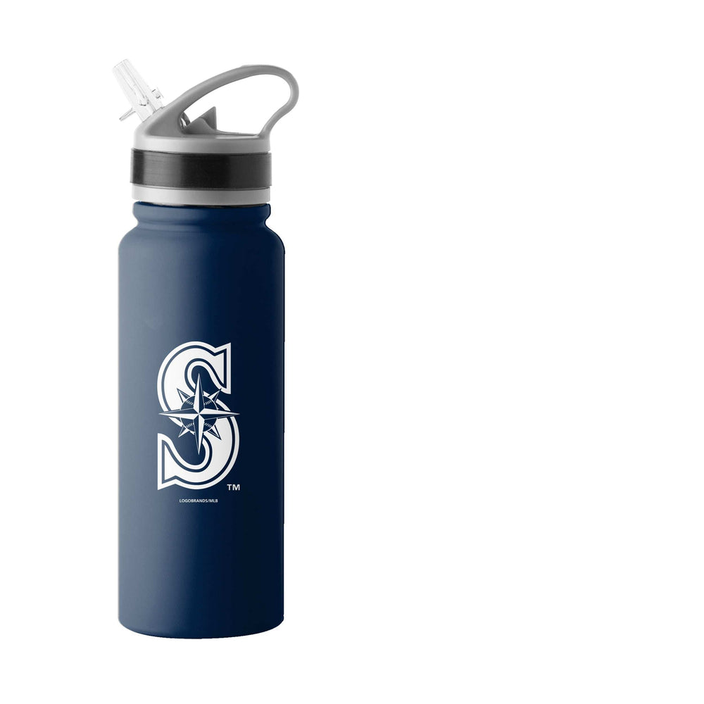 Seattle Mariners 25oz Stainless Single Wall Flip Top Bottle - Logo Brands - Flyclothing LLC