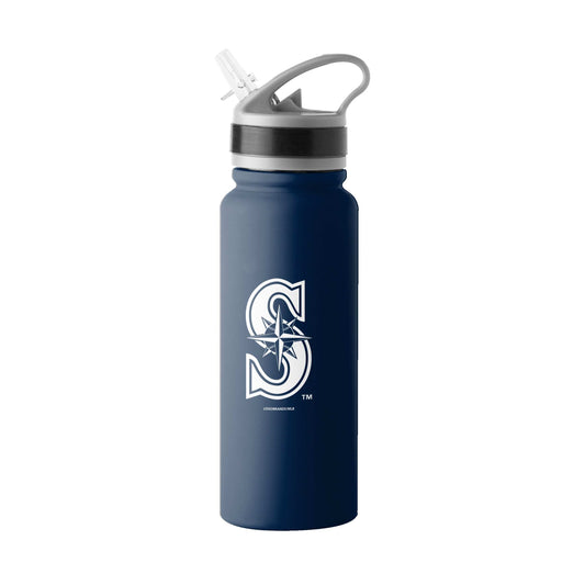 Seattle Mariners 25oz Stainless Single Wall Flip Top Bottle - Logo Brands - Flyclothing LLC