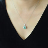 5 Carat Moissanite 925 Sterling Silver Pendant Necklace - Trendsi