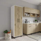 71" Beige Wood Two Door Pantry Or Storage Closet - Homeroots - Flyclothing LLC
