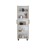 71" Beige Wood Two Door Pantry Or Storage Closet - Homeroots - Flyclothing LLC