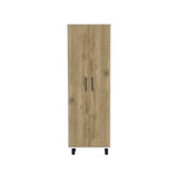 71" Beige Wood Two Door Pantry Or Storage Closet - Homeroots - Flyclothing LLC