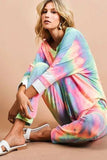 BiBi Tie Dye French Terry Casual Pants - Trendsi - Flyclothing LLC