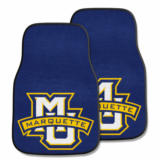 Marquette Golden Eagles Front Carpet Car Mat Set - 2 Pieces - Marquette