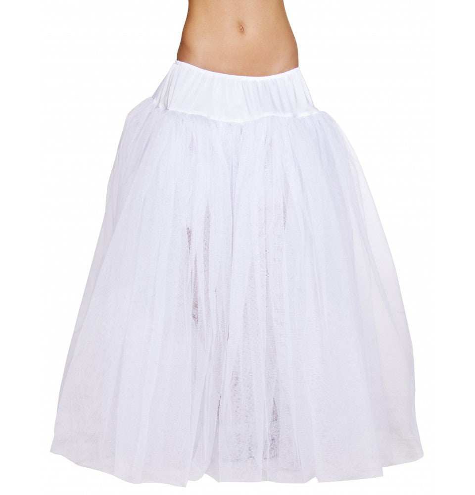 Roma Costume Full Length White Petticoat - Roma Costume - Flyclothing LLC
