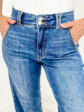 Washed Straight Leg Jeans - Trendsi