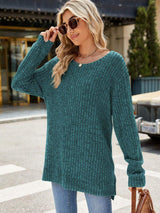 Round Neck Long Sleeve T-Shirt - Trendsi - Flyclothing LLC