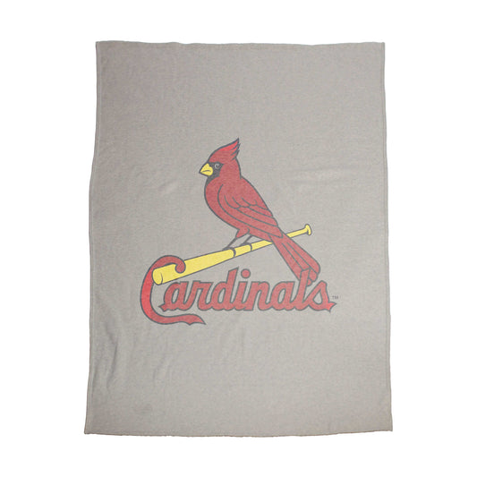 St. Louis Cardinals Oversized Logo Sublimated Sweatshirt Blanket - Logo Brands - Flyclothing LLC