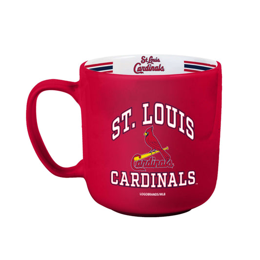 St. Louis Cardinals 15oz Stripe Mug - Logo Brands - Flyclothing LLC