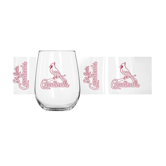 St. Louis Cardinals 16oz Gameday Curved Beverage Glass - Logo Brands - Flyclothing LLC
