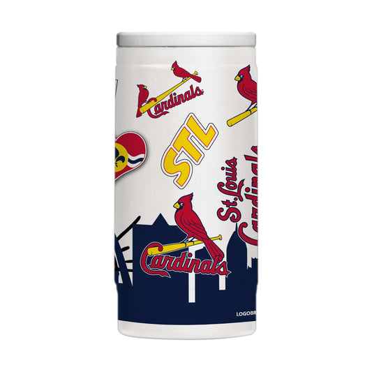 St. Louis Cardinals 12oz Native Powdercoat SlimCan Coolie - Logo Brands - Flyclothing LLC