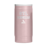 St Louis Cardinals Stencil Powder Coat Slim Can Coolie - Logo Brands - Flyclothing LLC