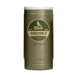 St Louis Cardinals Badge Powder Coat Slim Can Coolie - Logo Brands - Flyclothing LLC