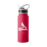 St Louis Cardinals 25oz Stainless Single Wall Flip Top Bottle - Logo Brands - Flyclothing LLC