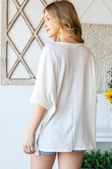 HOPELY USA Round Neck Half Sleeve T-Shirt - Trendsi